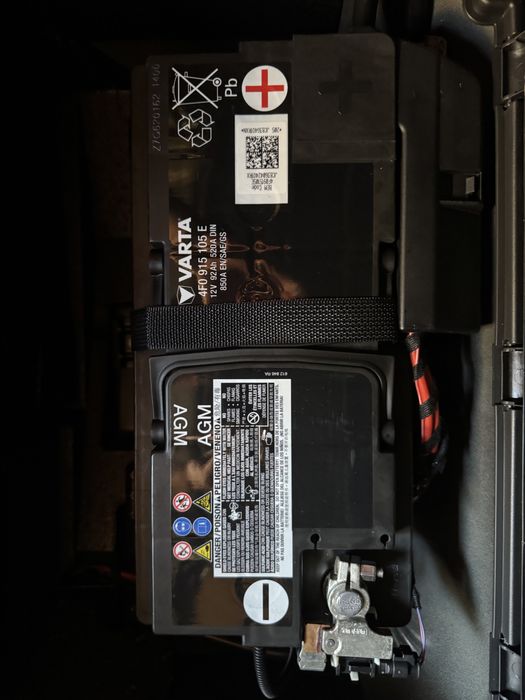 Акумулятор VARTA AGM 92Ah 850A 4F0 915 105 E. ORIGINAL