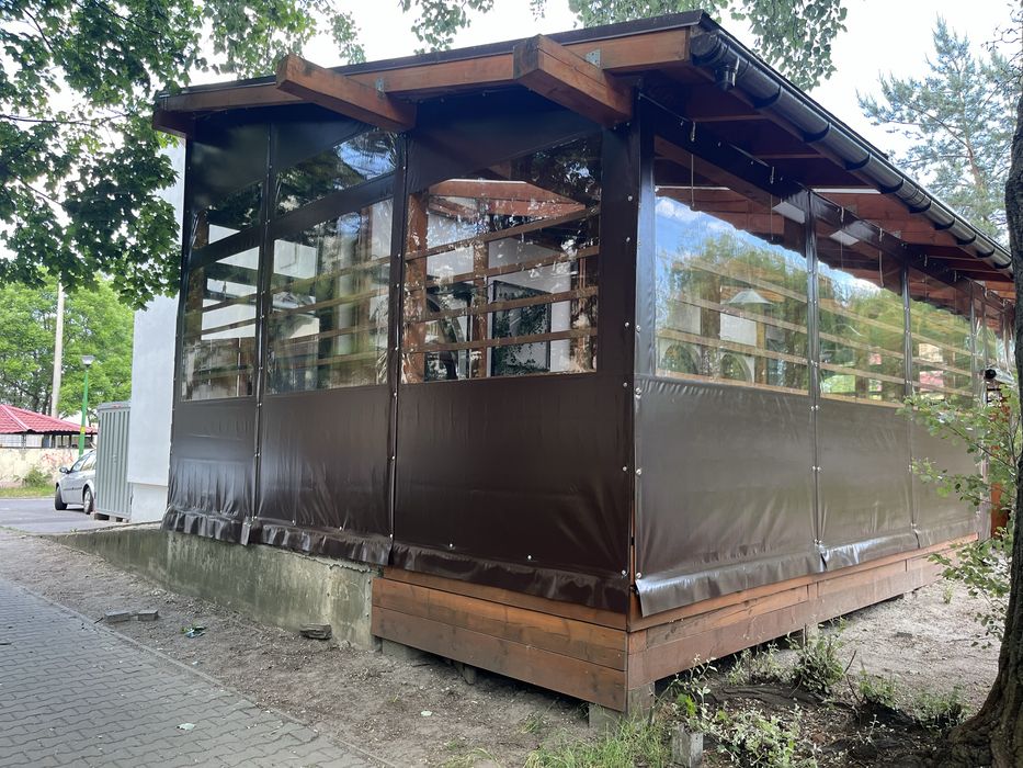 Zabudowa Ochrona PCV Ogródki Gastrnomiczne Altany Pergole Tarasy