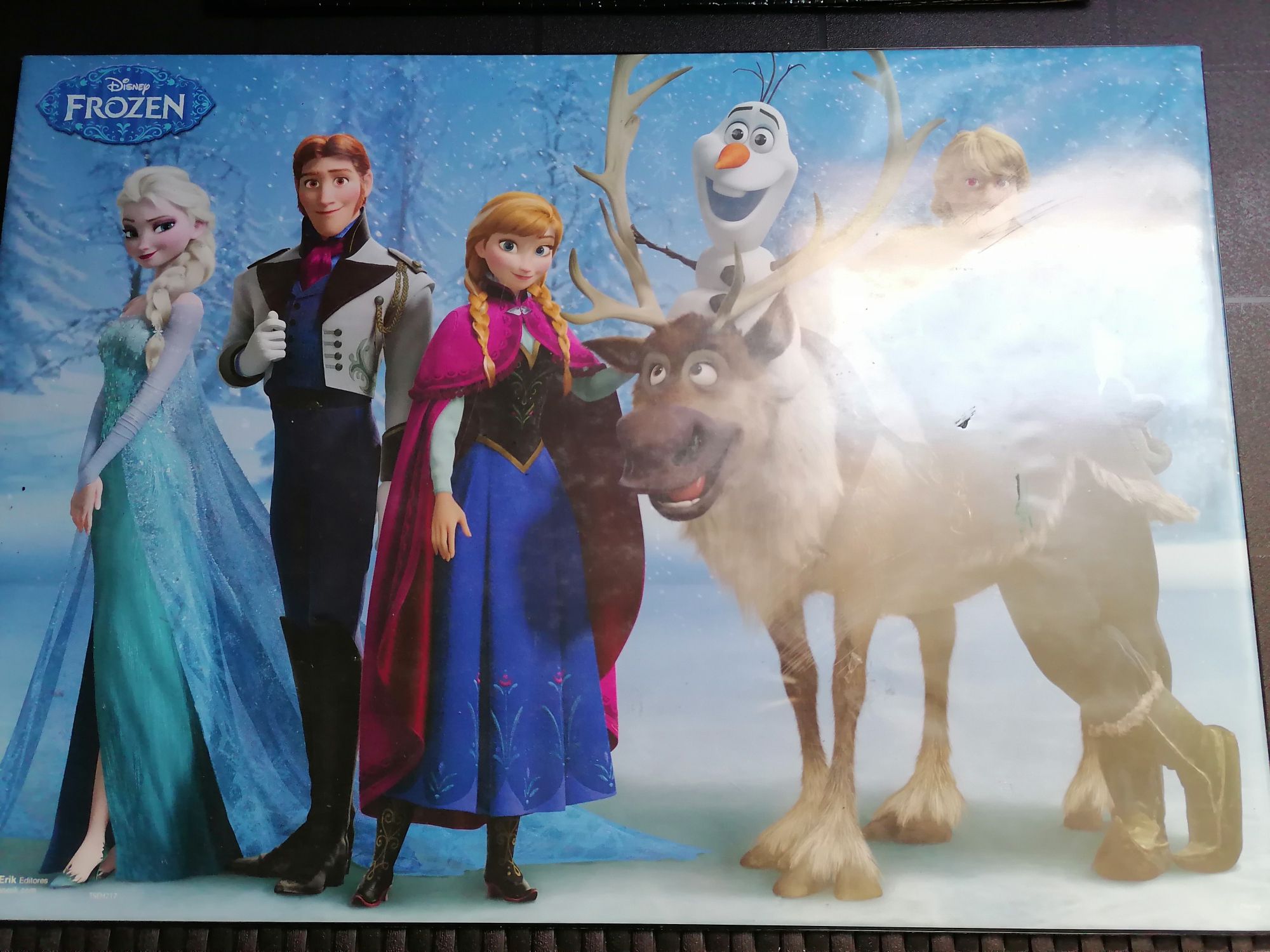 Proteção de mesa de escritório da Frozen