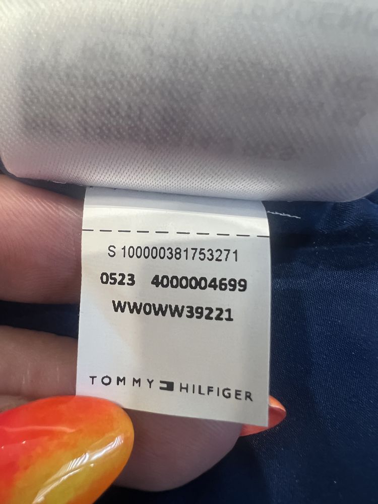 Nowy płaszcz Tommy Hilfiger XL niebieski granatowy damski 40 42 L