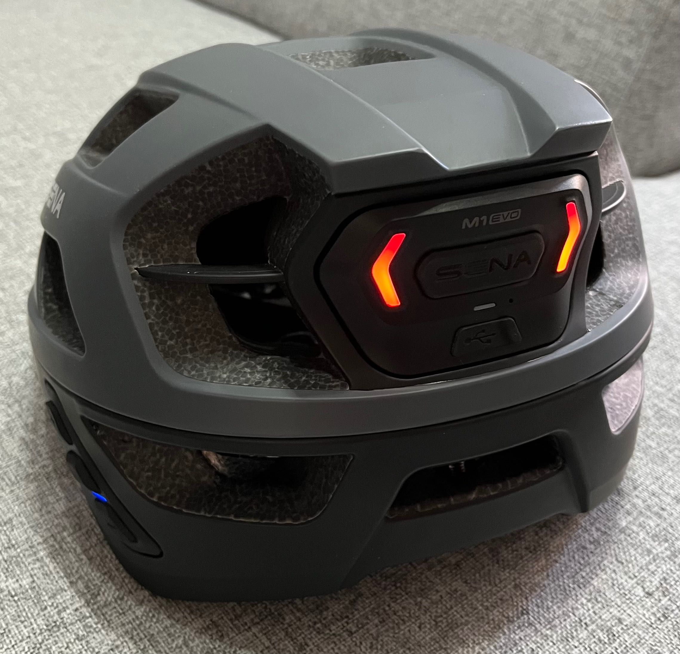 Kask rowerowy Sena interkom Bluetooth audio M1 Evo Mesh sieć rozmiar L