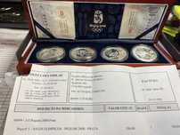 CONJUNTO DE 4 MOEDAS EM PRATA PROOF DOS JOGOS OLIMPICOS DE PEQUIM 2008