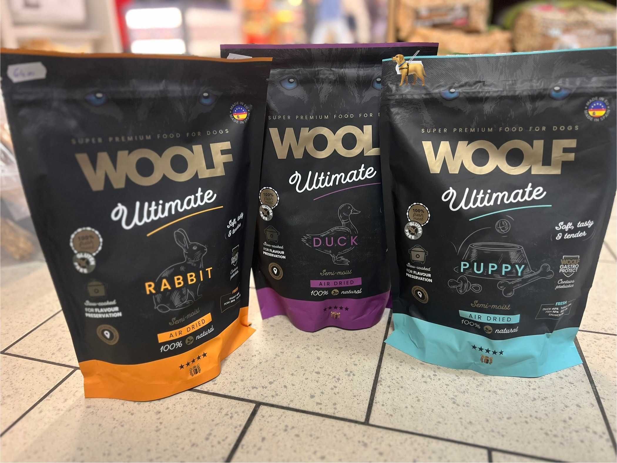 Woolf karma półmokra 1kg