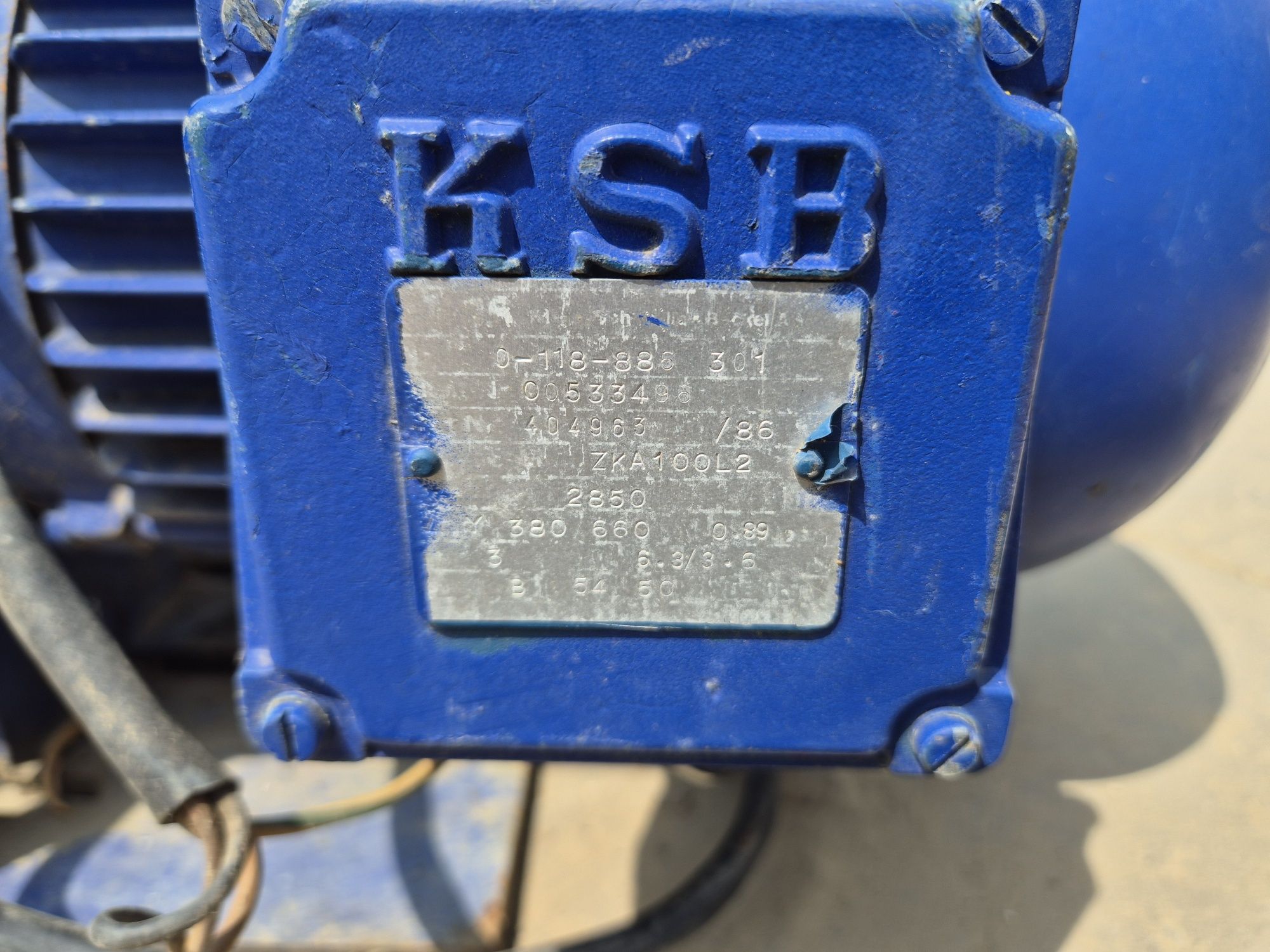 Pompa obiegowa  odśrodkowa KSB ETABLOC-GN 50-125 /302 nie używana