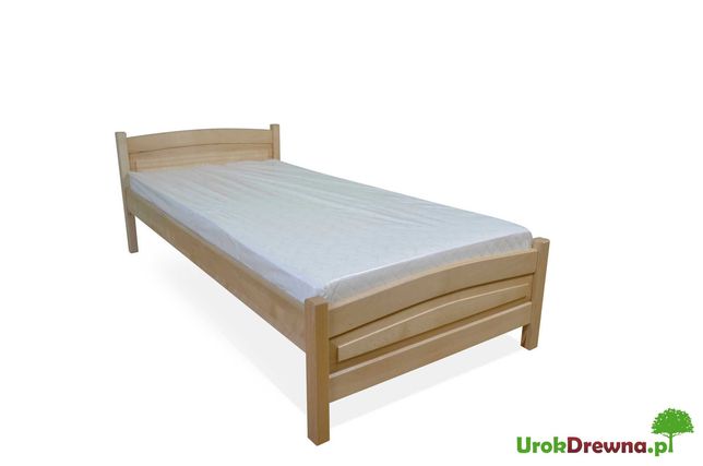 MOCNE łóżko jednoosobowe z drewna BUKOWEGO 90x200, szybka wysyłka
