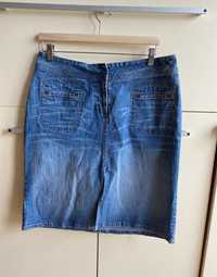 jeansowa dżinsowa spódnica midi dorothy perkins vintage 44
