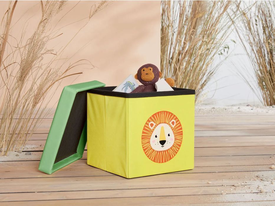 Puf Pufa Pojemnik Na Zabawki Dla Dzieci Livarno Home Zoo - Lew