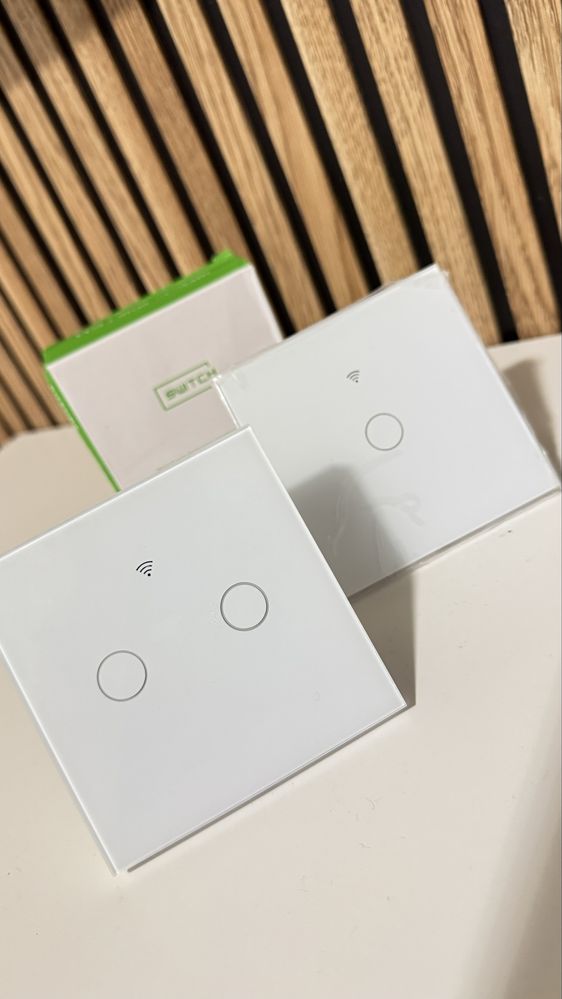 Interruptor Inteligente de Luz WiFi 1 I 2 I 3 botões - Branco