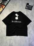 Новинка! Футболка Balenciaga "Be Different" чорна Оверсайз