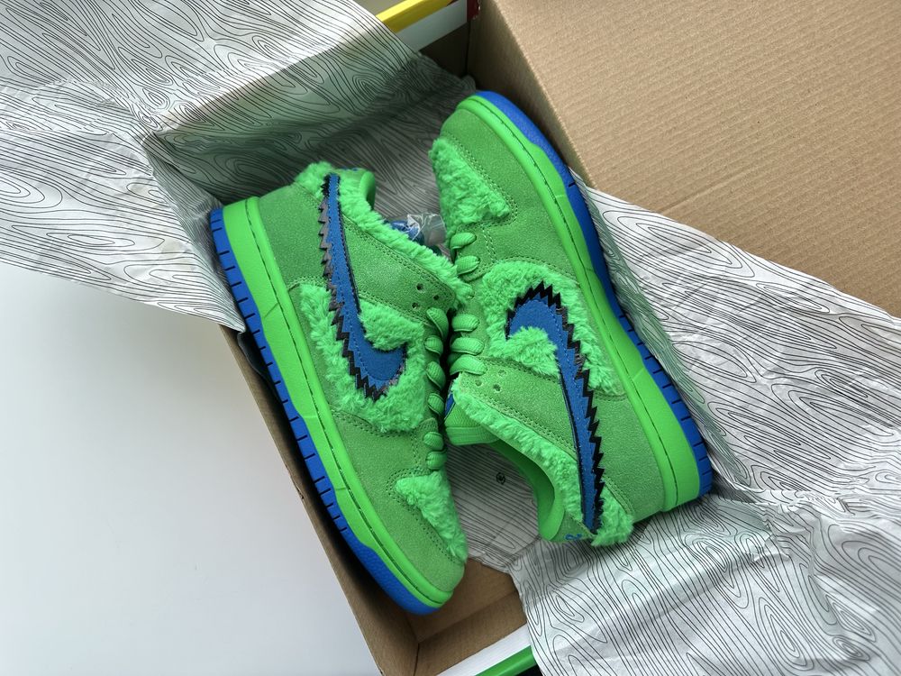 Кросівки кеди Grateful Dead x Nike SB Dunk Low Green Bear CJ5378-300