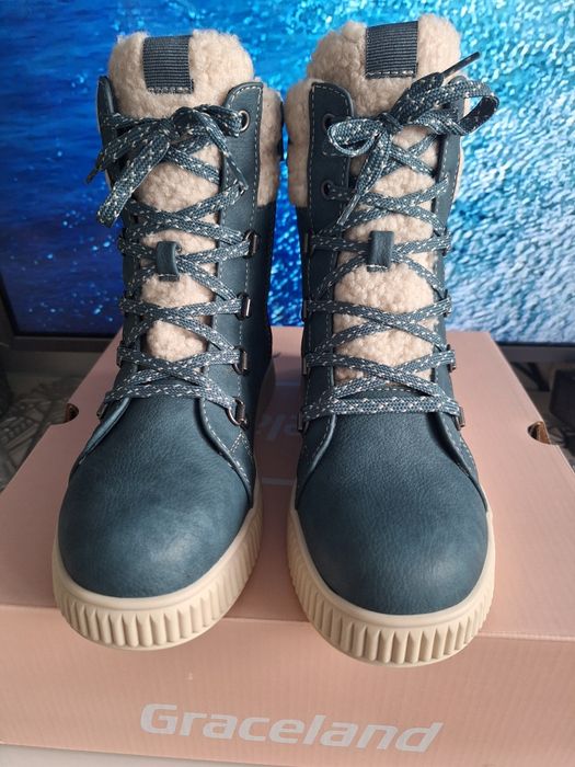 Buty zimowe śniegowce trzewiki botki Graceland rozm.34