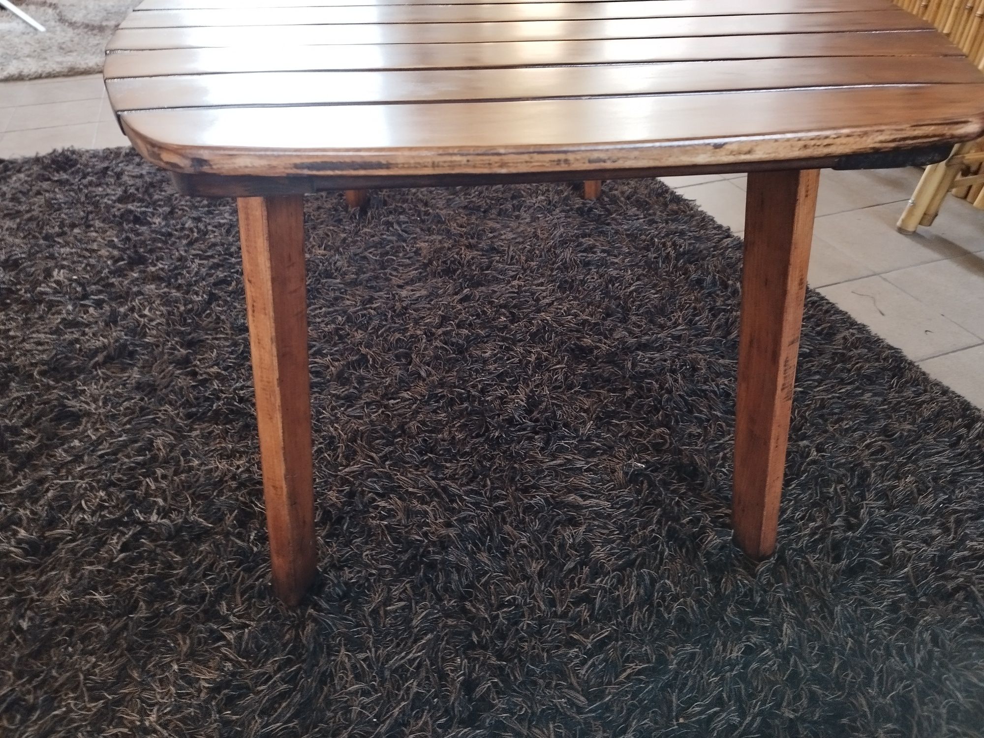 stół ogrodowy drewno tekowe Vintage