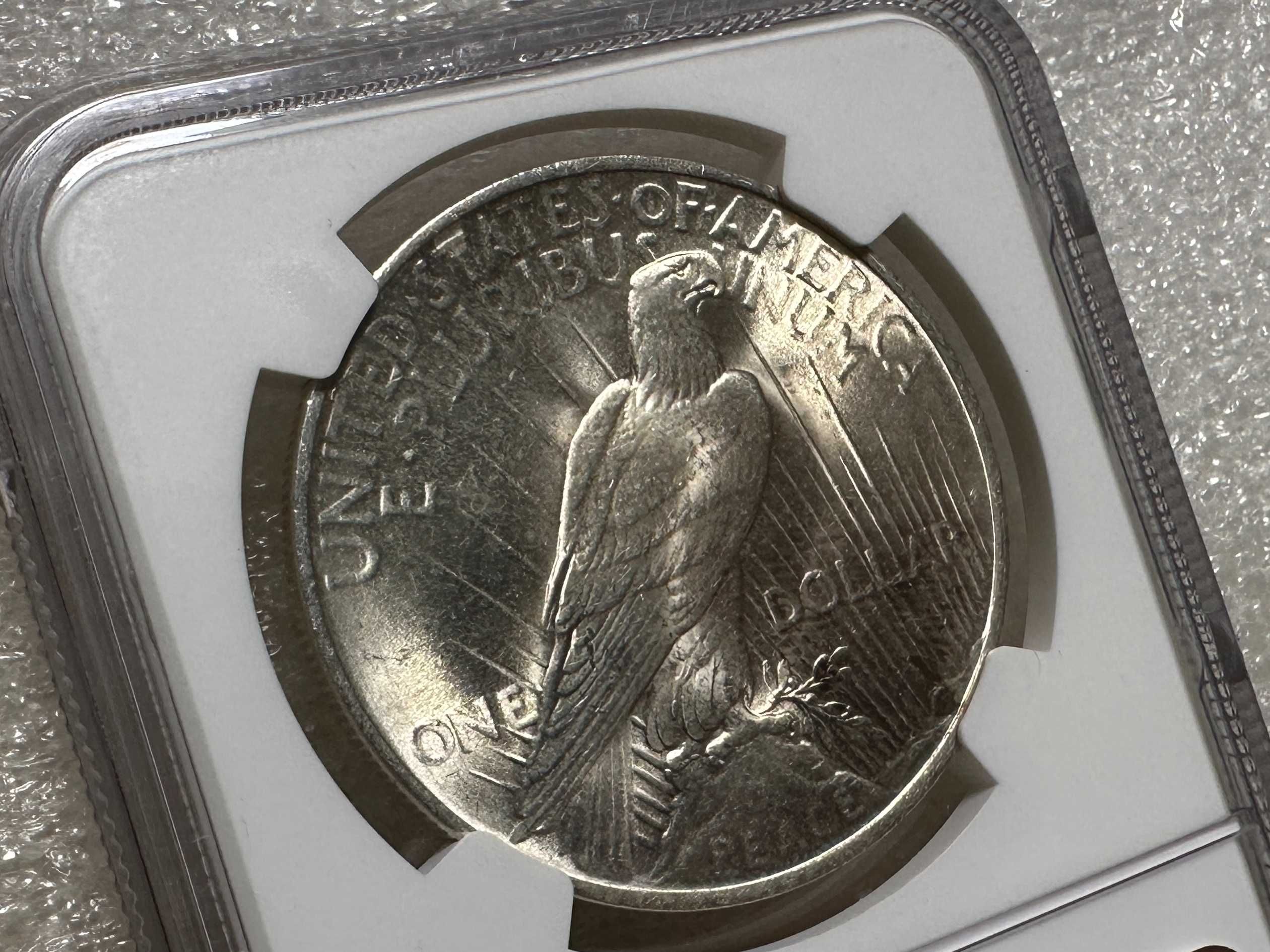 Долар Мирний 1923 слаб NGC MS-64 Америка США