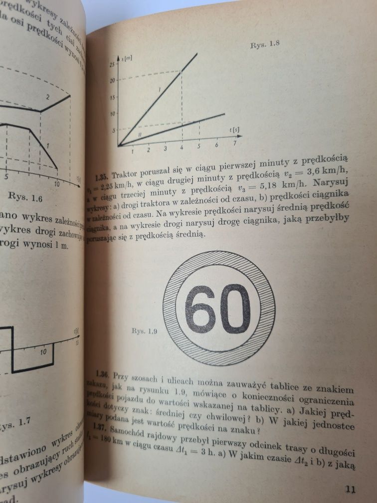 Zbiór zadań z fizyki dla klasy pierwszej - Książka