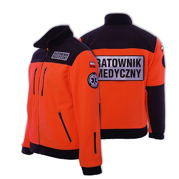 Polar ratowniczy Basic Prm-23 Fluo z kompletem emblematów (xl)