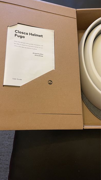 Capacete closca fuga white L