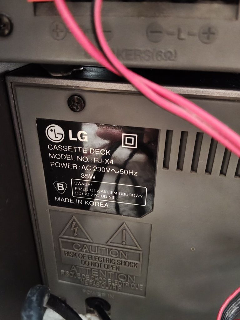 Wieża stereo LG szara