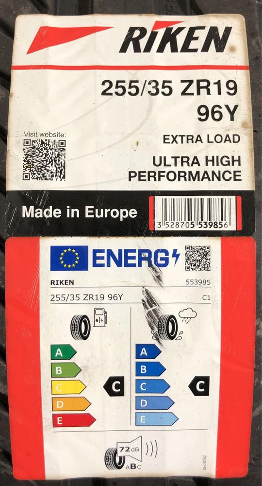 Opony letnie 255/35/19 Riken Ultra High Performance 255/35ZR19 Nowe!!!