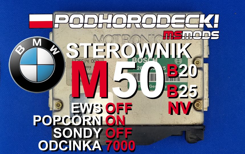 Sterownik BMW M50B20 / M50B25 NV bez EWS możliwy POPCORN Sondy off