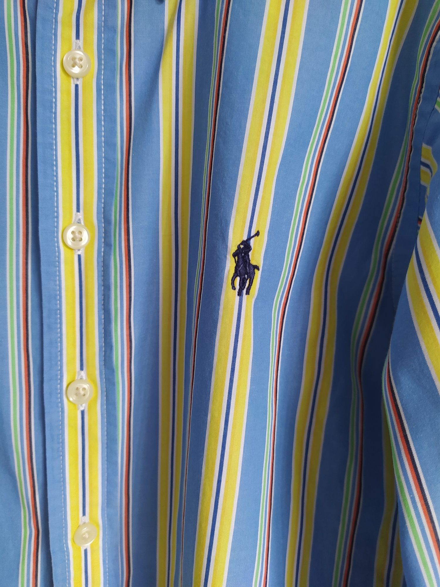 Chłopięca koszula w paski, 100% cotton Ralph Lauren S (8)