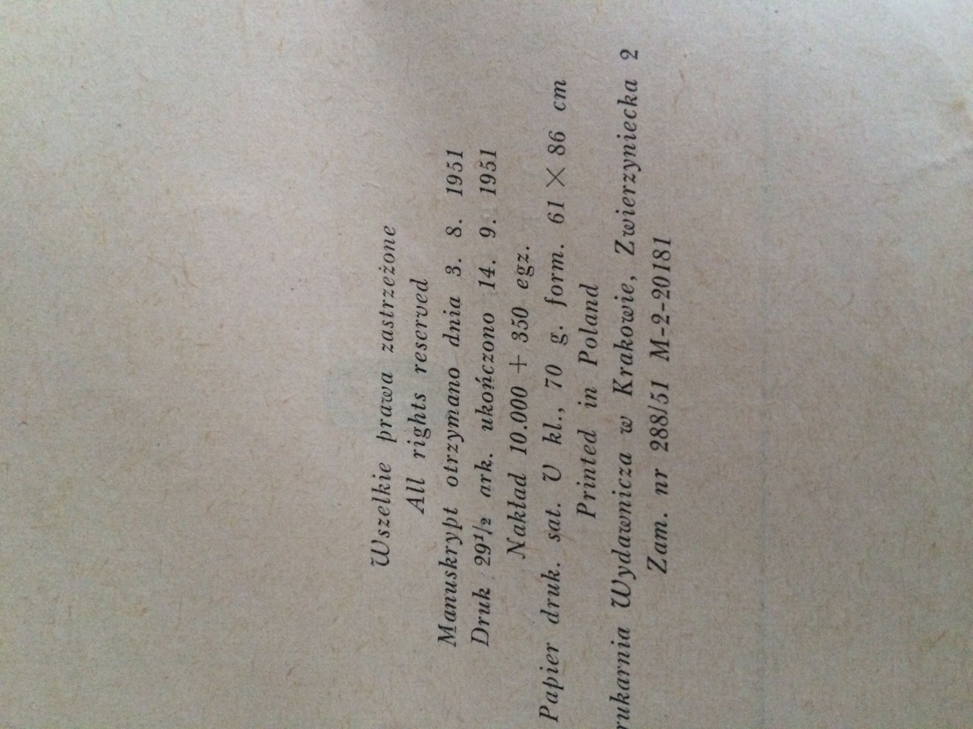 Książka Krzyżacy wydanie I z 1951 roku