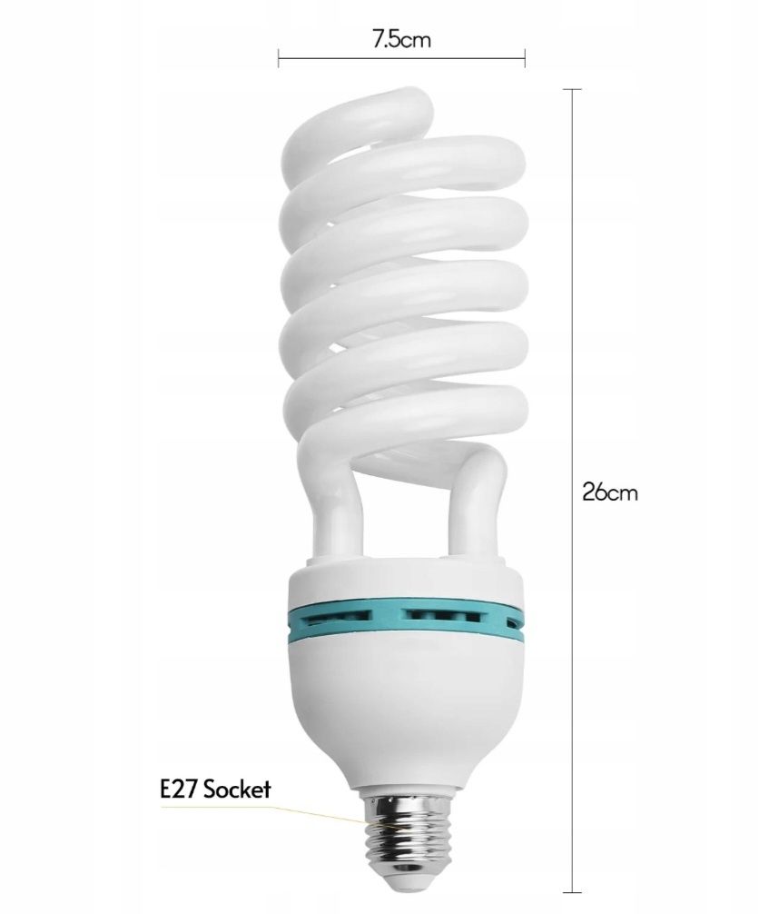 Żarówka fluorescencyjna spiralna E27 135W