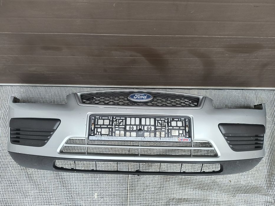 Ford Focus MK2 zderzak przód srebrny kompletny grill wysyłka