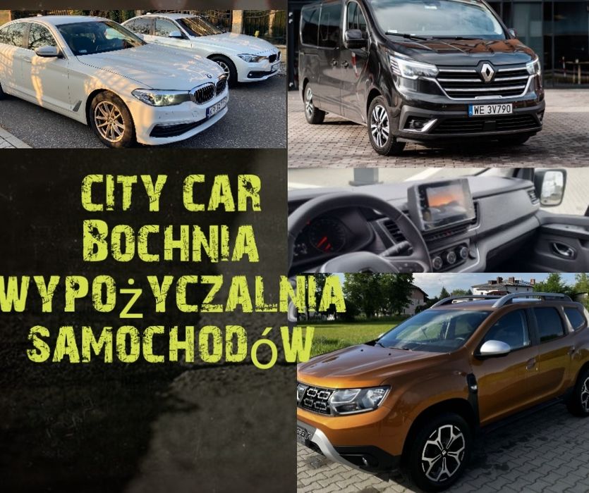 Wypożyczalnia, wynajem samochodów 5,7,9 osobowych.