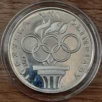 Moneta próbna 200 zł 1976 „Igrzyska XXI Olimpiady” lustrzanka srebro