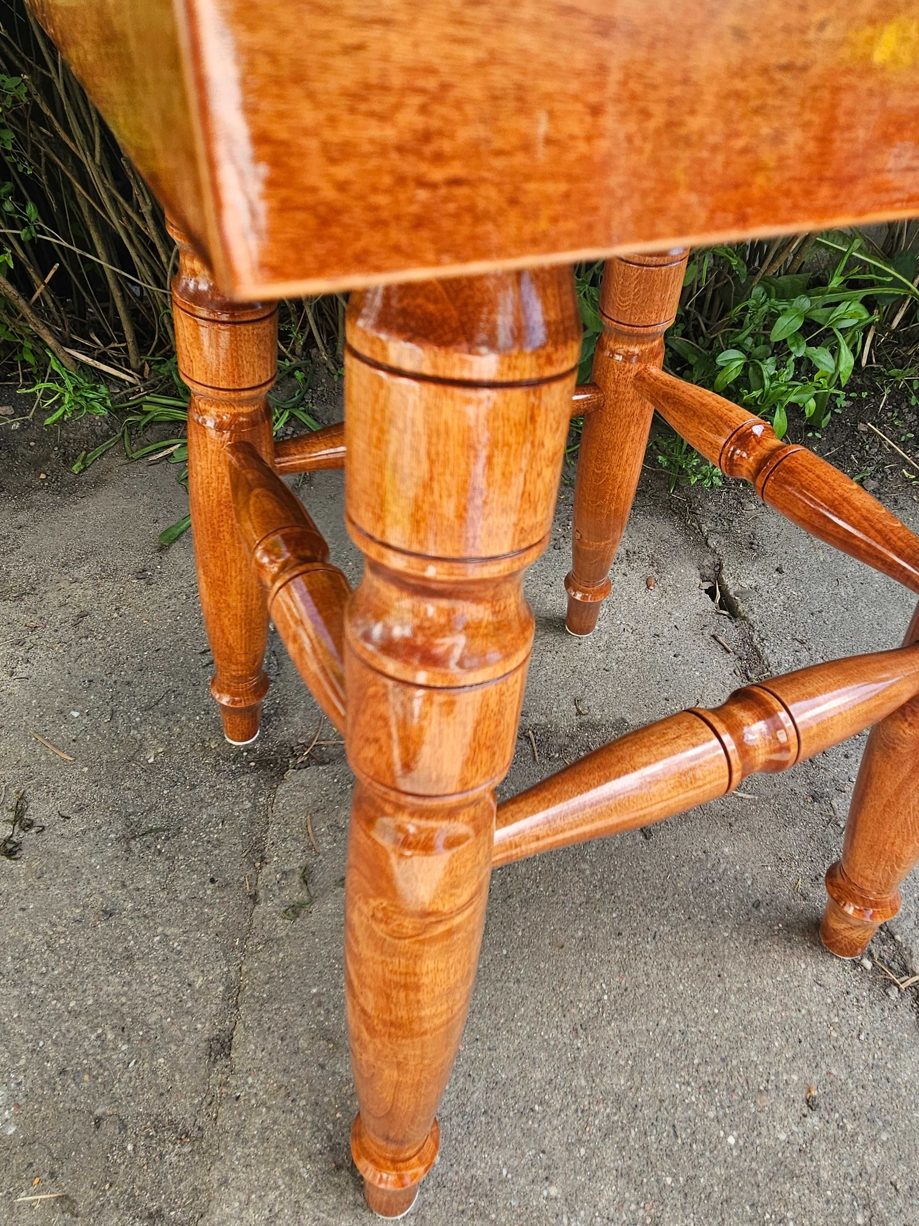 Stołek taboret drewniany hand made