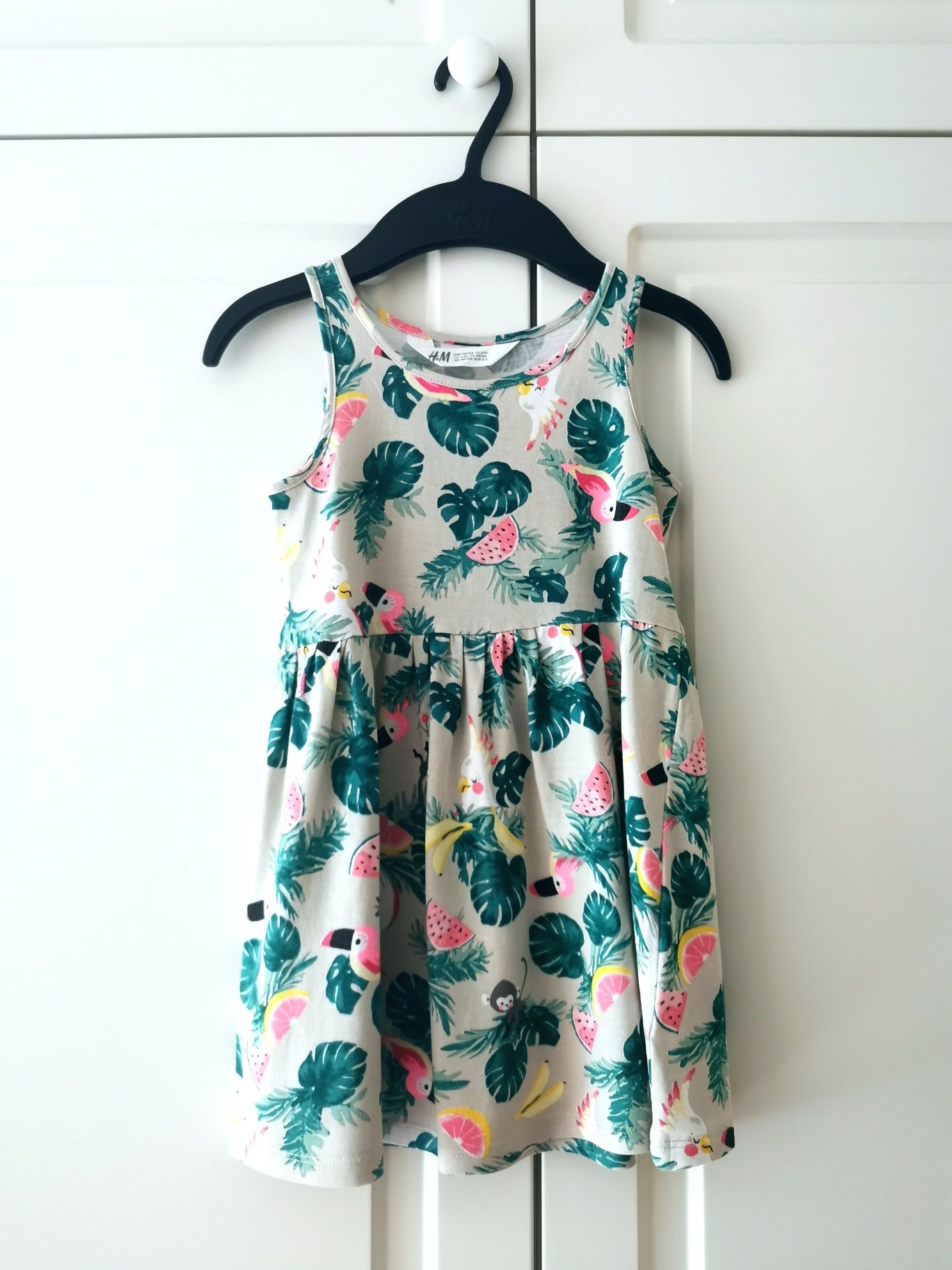 Sukienka H&M George cekiny 98/104 3 sztuki