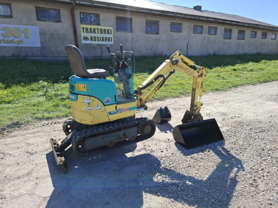 Mini Koparka Yanmar SV 08  12km  rozsuwane gąsienice 3 łyżki