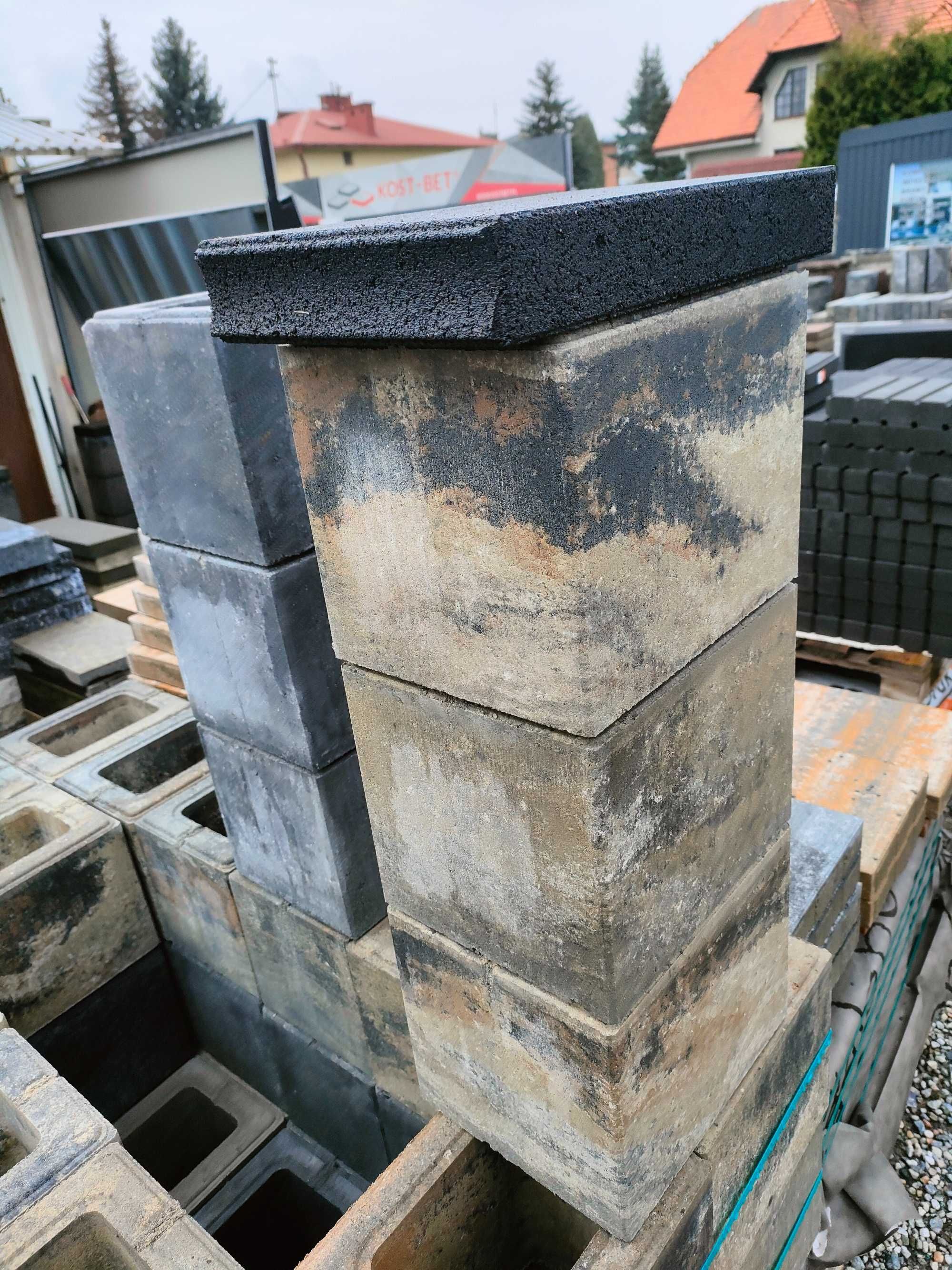 Daszek 33x20x5 cm Przykrywka na słupek ogrodzenie mur płot kapelusz