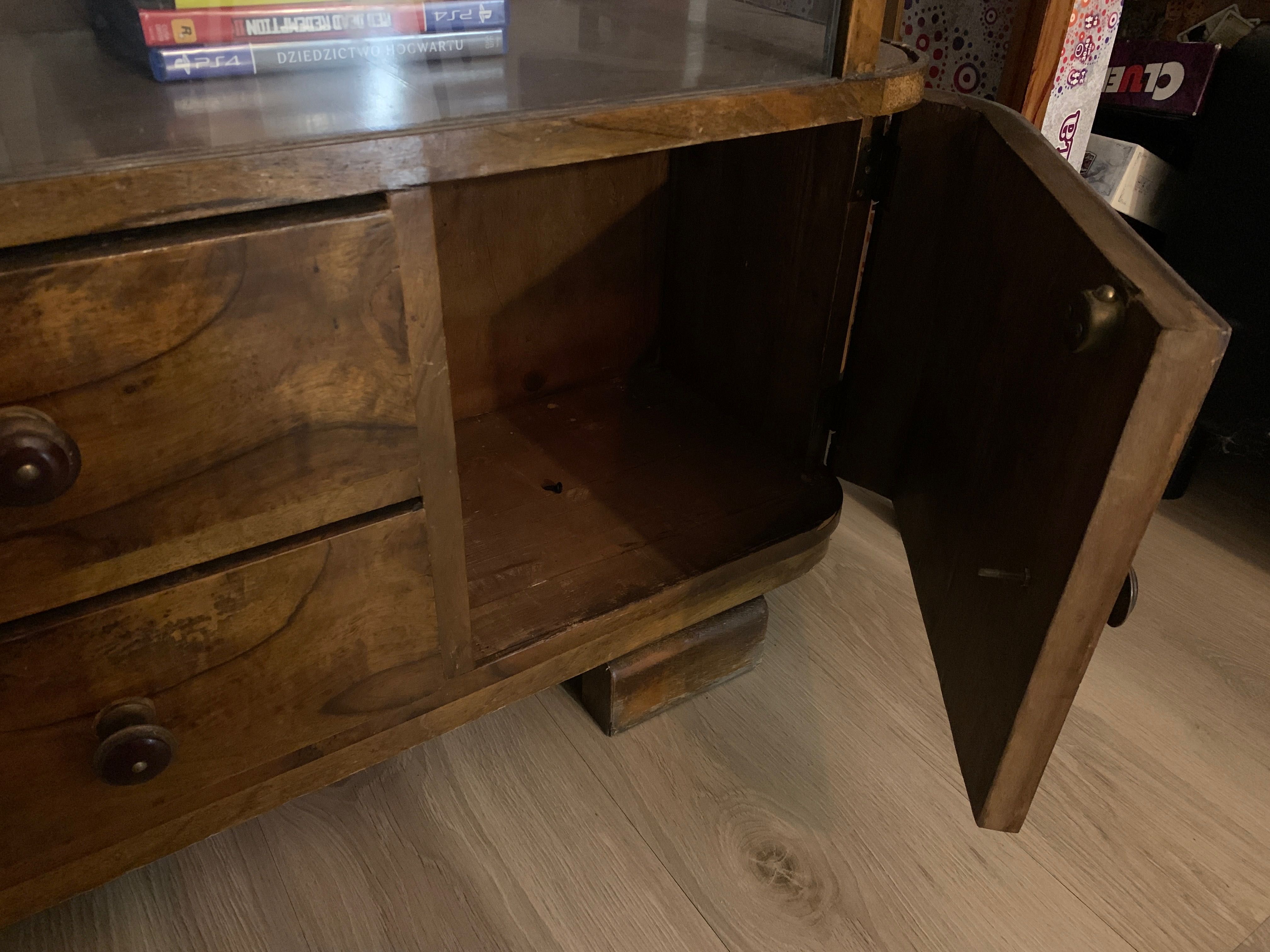 Art deco szafka orzech