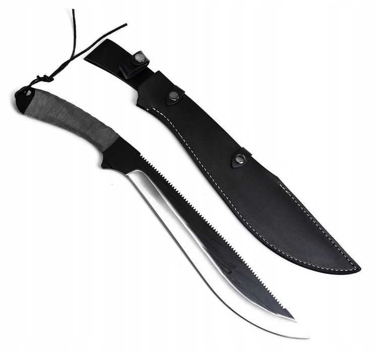Duży Nóż Wojskowy Maczeta Taktyczny Survivalowy Bushcraft Piła Prezent