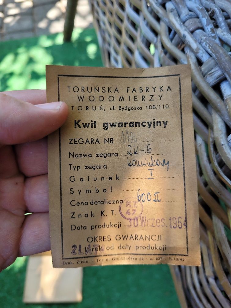 zegar kominkowy ZK-16