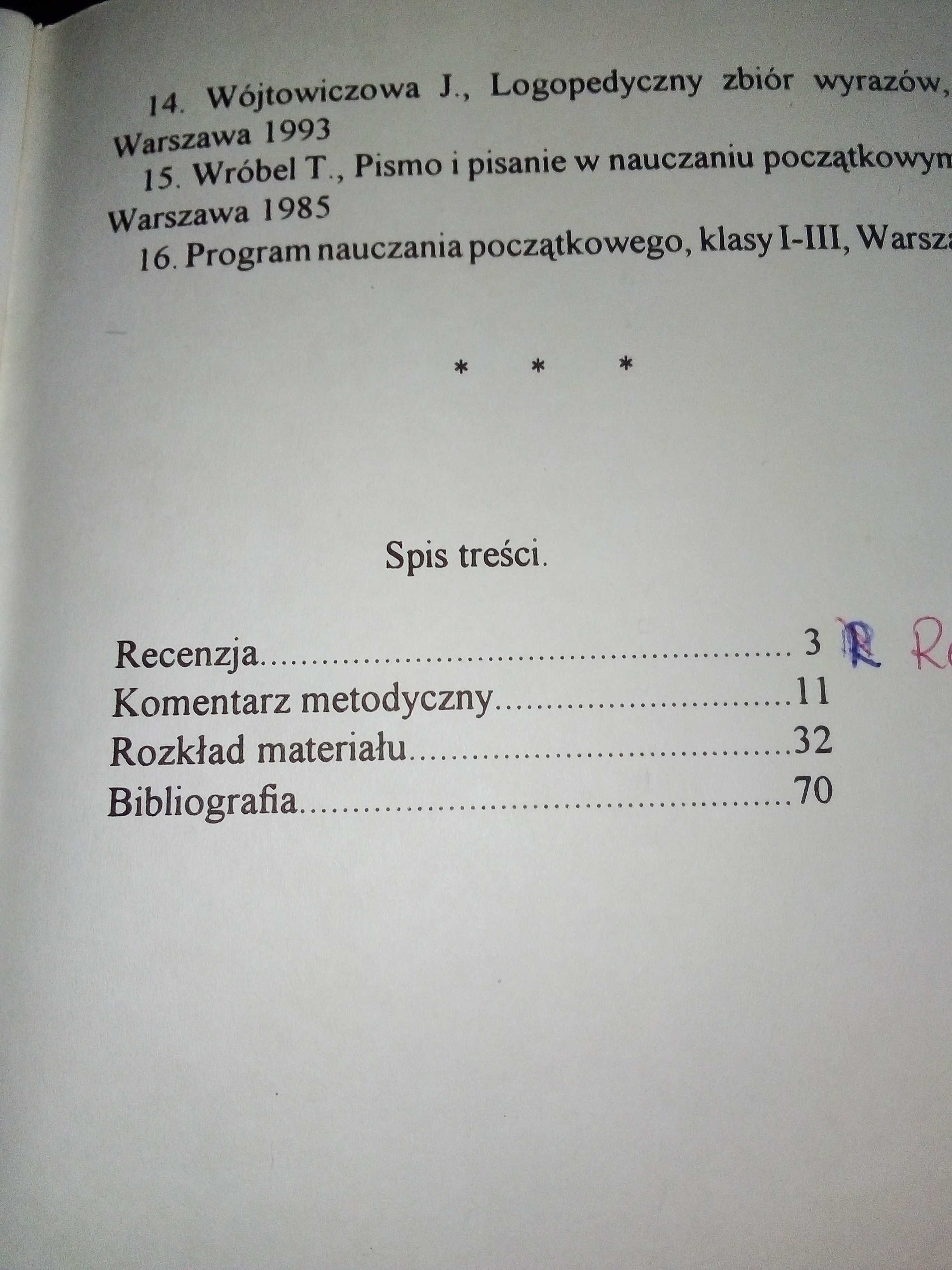 Mój elementarz- przewodnik metodyczny dla nauczycieli E. Bober 1994r