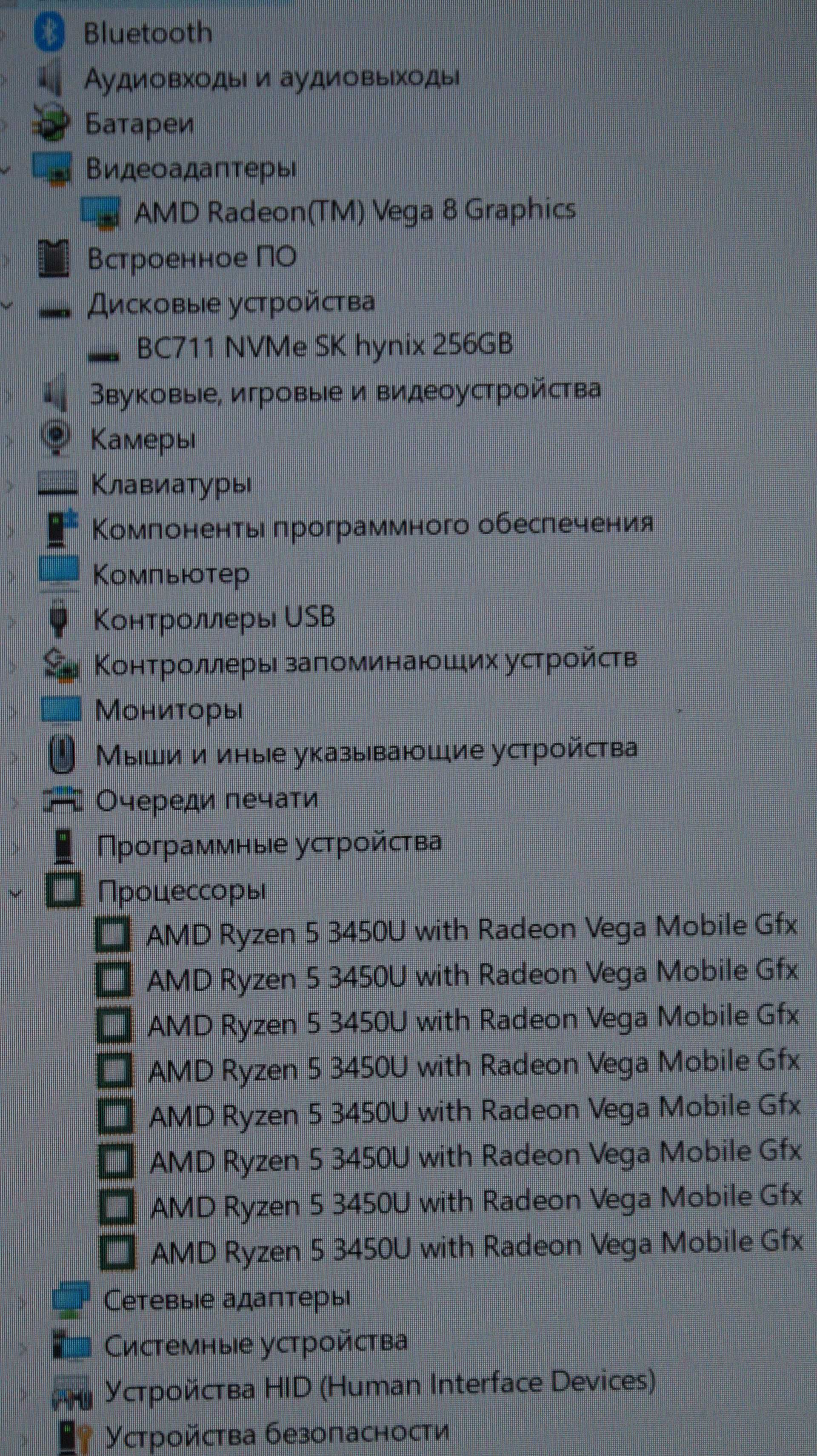 Ноутбук Dell Vostro 3515 WVA/Ryzen 5 3450u/8Gb DDR4/256GB SSD NVMe