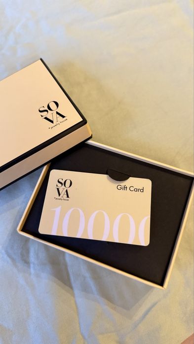 Sova продам подарунковий сертифікат на 10000 грн