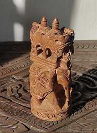 Rzeźba w drewnie słoń Indie