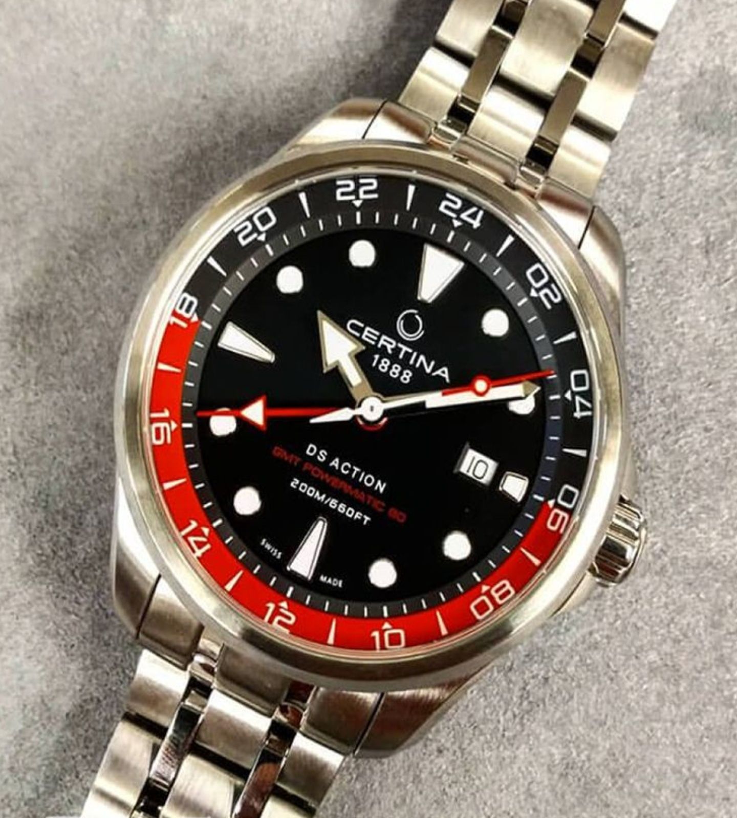 CERTINA DS Action GMT C032.429.11.051.00 Swiss Made механика