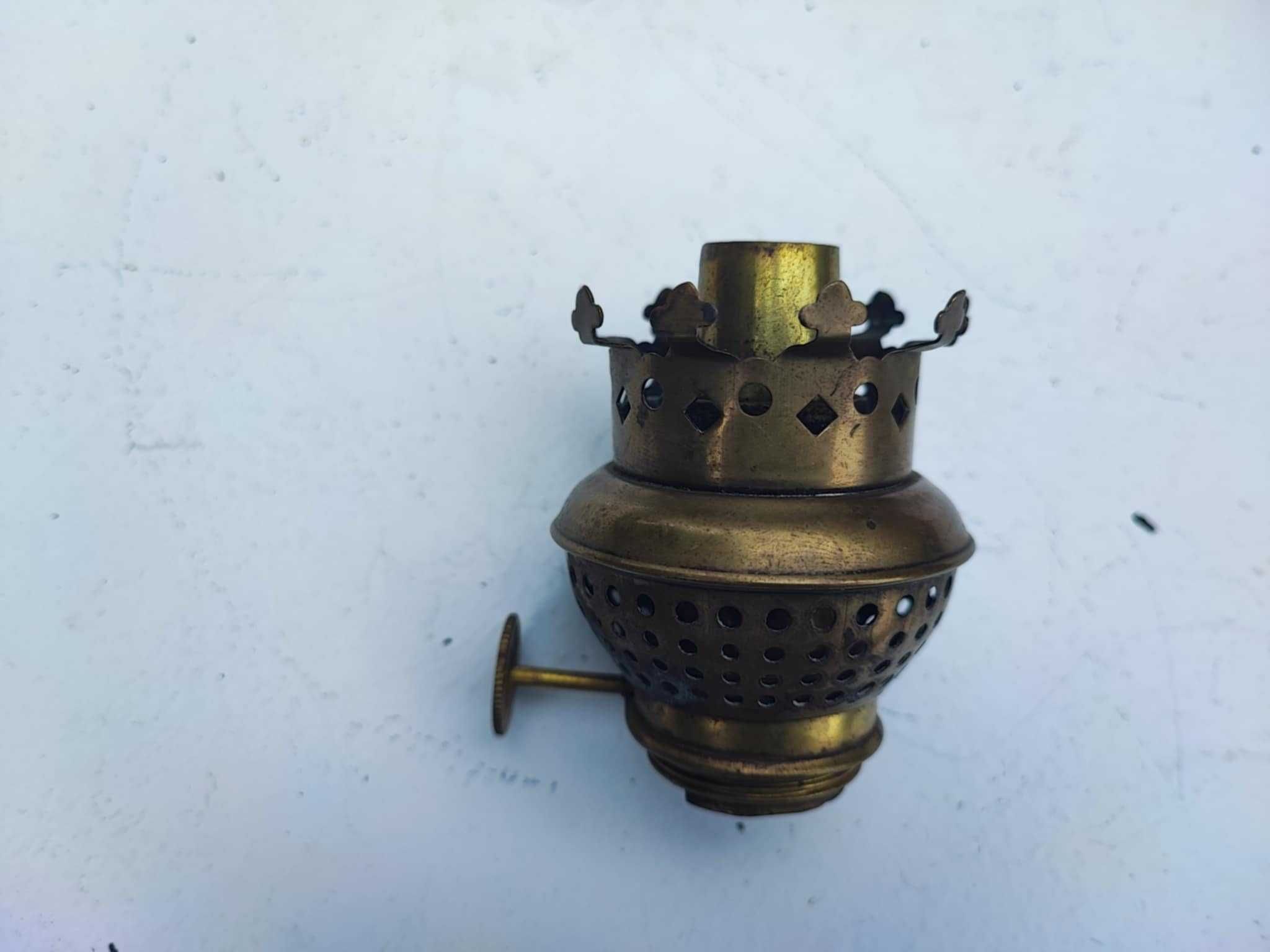 Stary mosiężny brenner,PKP MZPT śr.gwintu 3,2 cm.