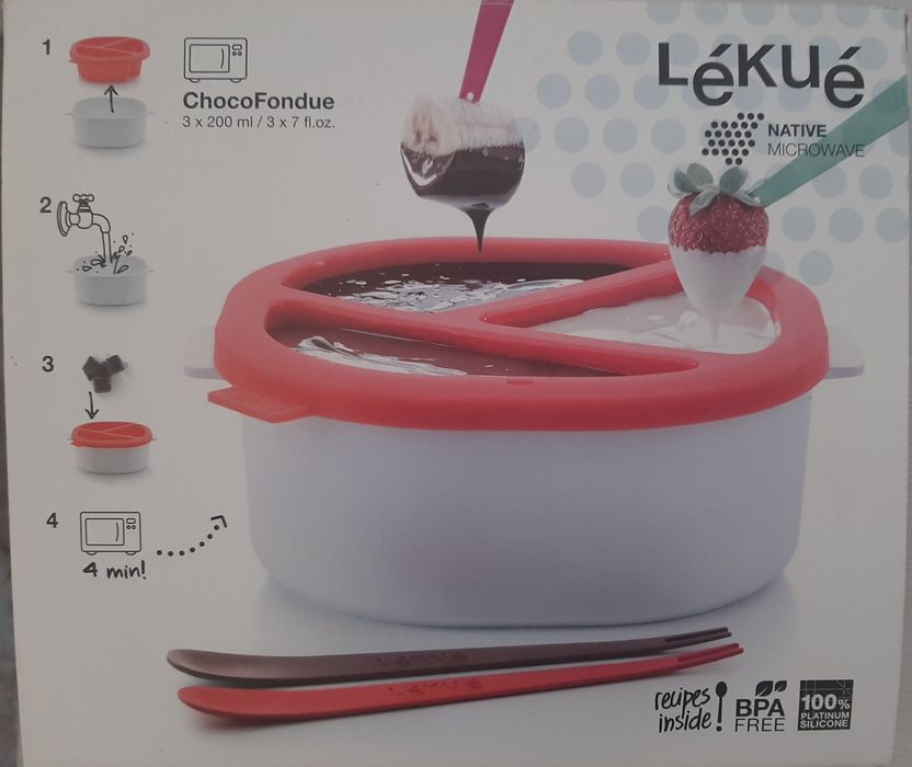 Fondue de chocolate em silicone Microondas