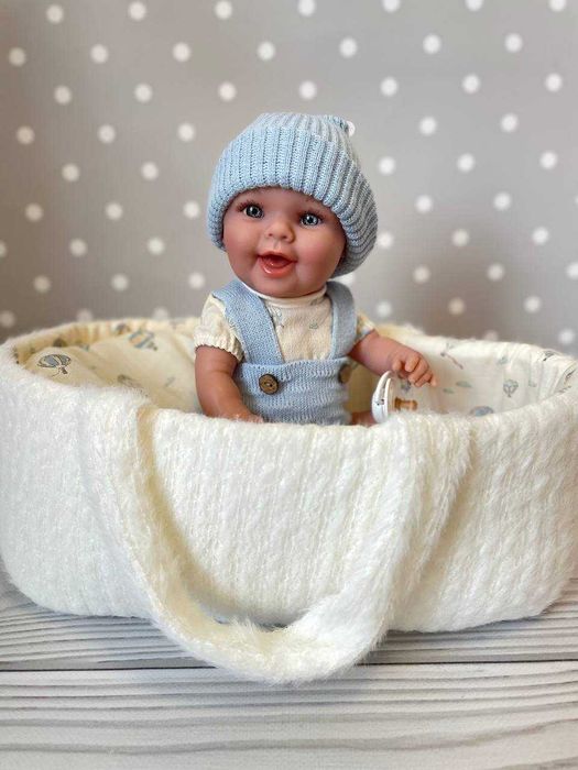 Пупс реборн дівчинка хлопчик посміхається Arias Elegance 33 см