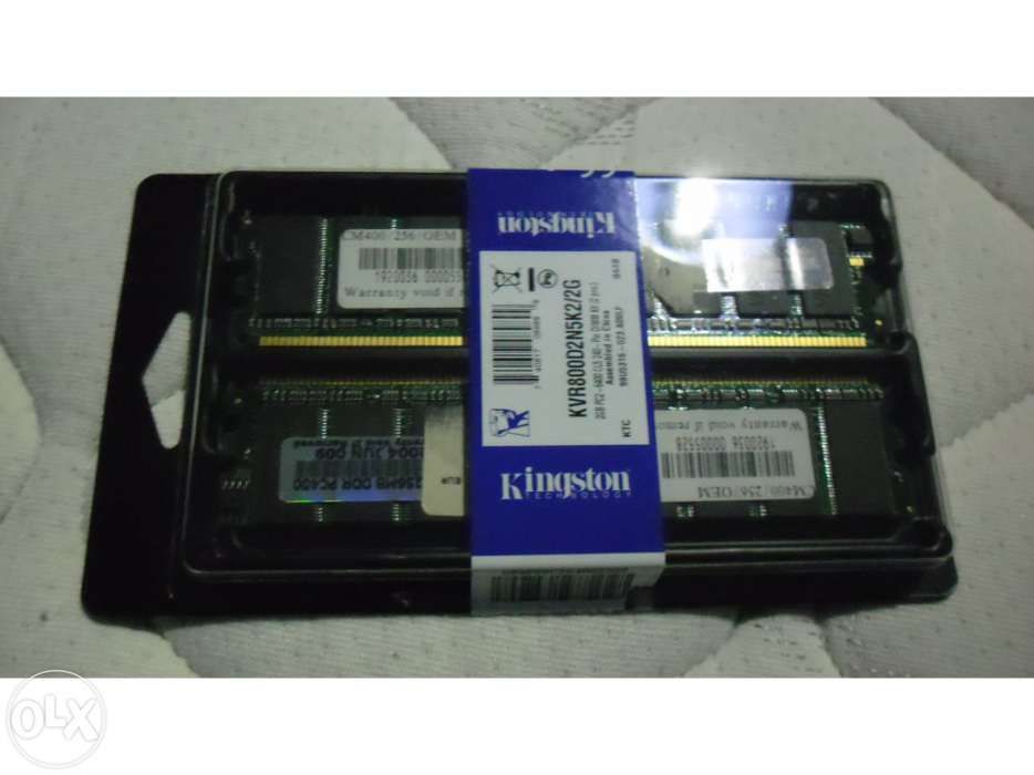 Memória ram ddr 256mb 2x