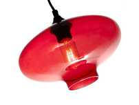 CUSTOMFORM- Lampa wisząca czerwona, szklana, rustykalna VAT