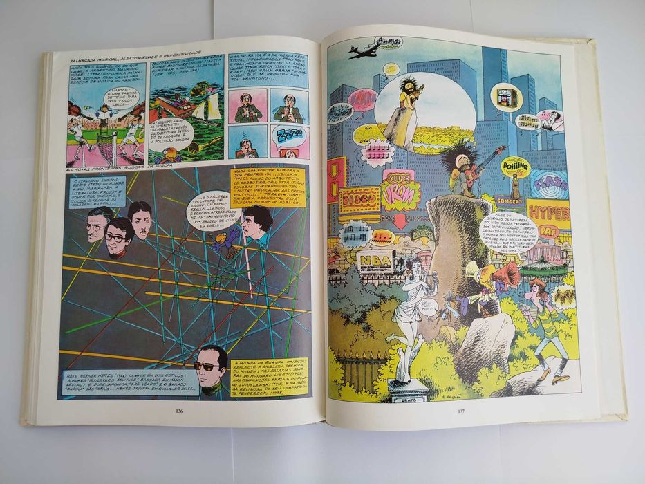 Escasso Livro de Banda Desenhada "História da Música em BD"