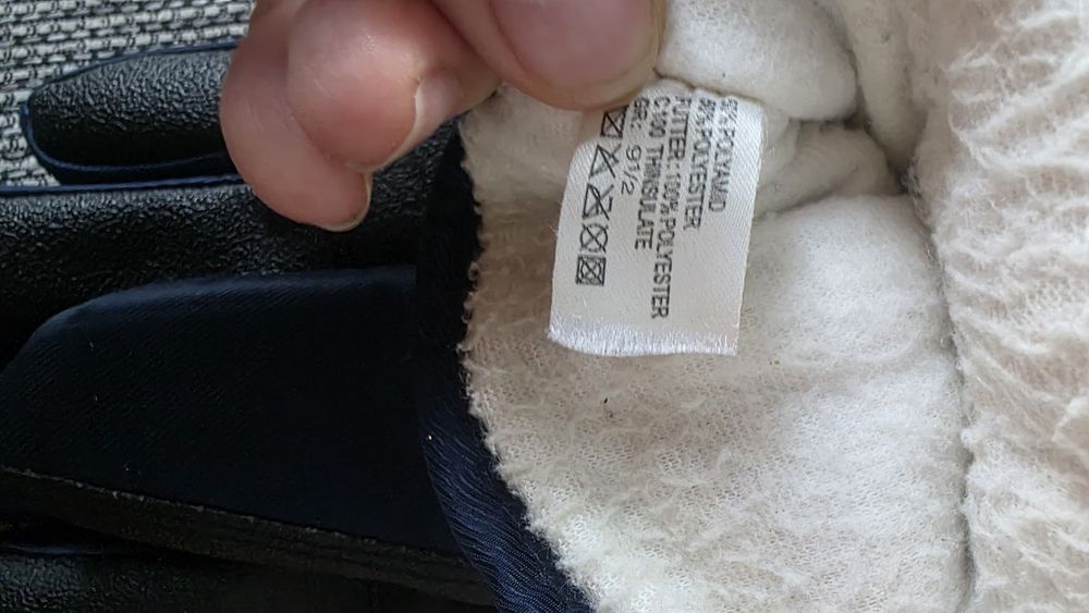 Ocieplane rękawice termiczne 9,5