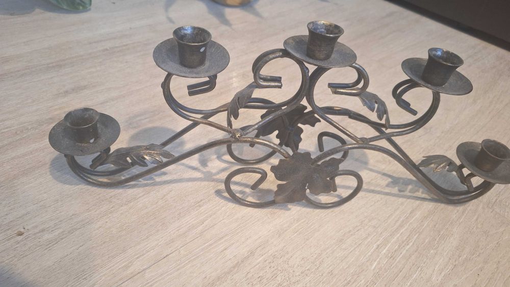Świecznik metalowy