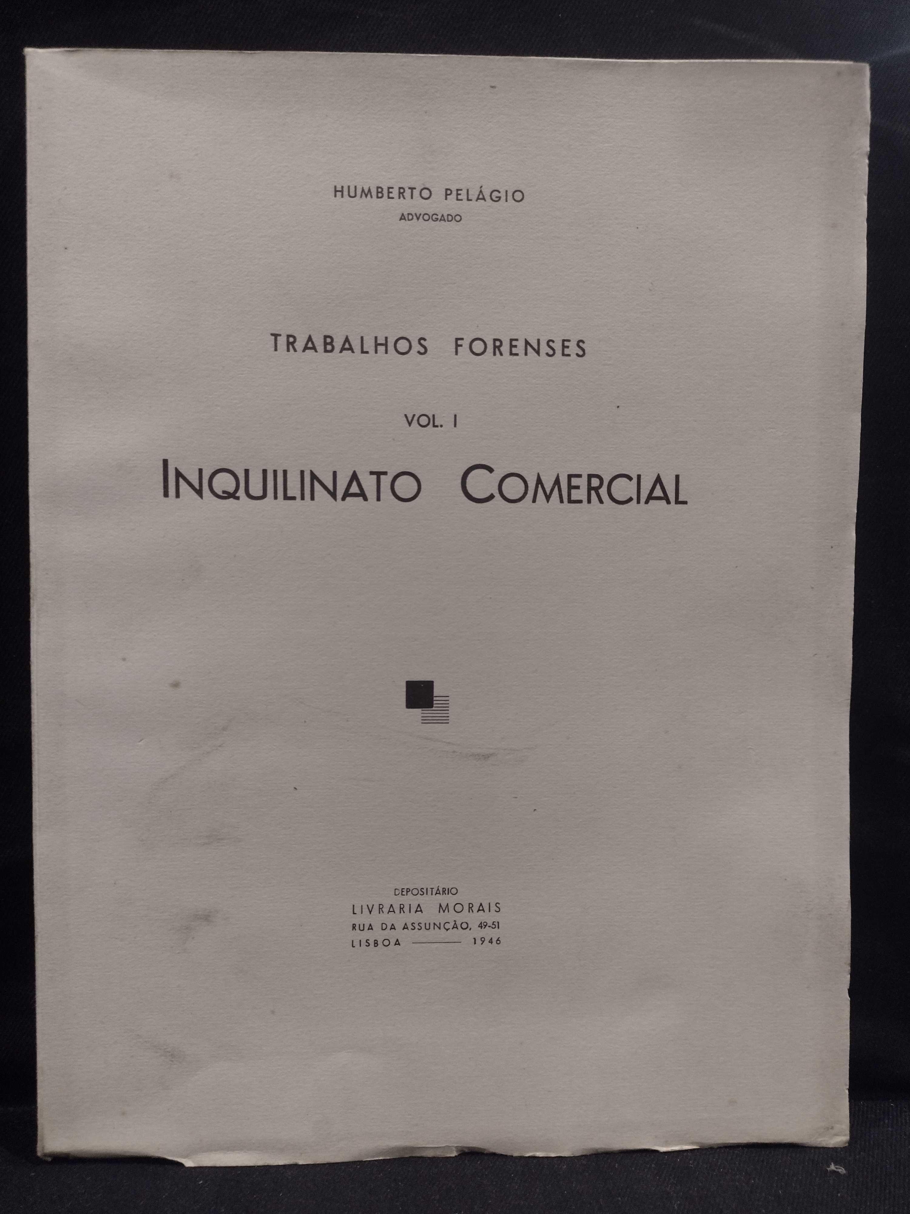 Trabalhos Forenses Vol 1 Inquilinato Comercial 1946 Humberto Pelágio